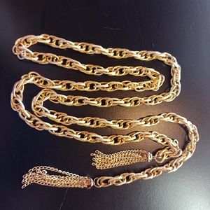 Gold rope chain belt or necklace